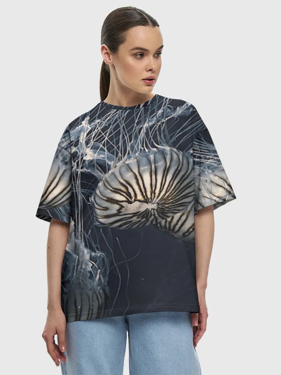 Women's oversized cotton T-shirt