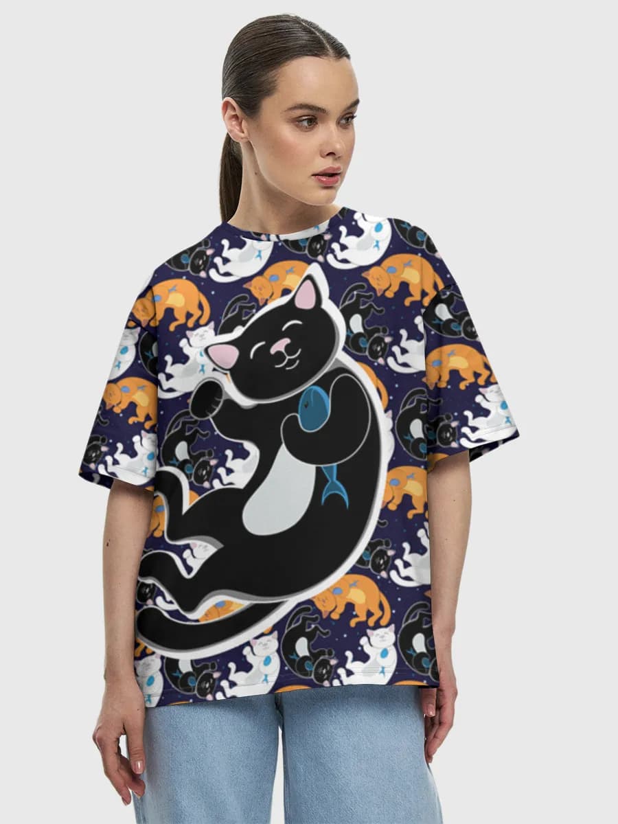 Women's oversized cotton T-shirt