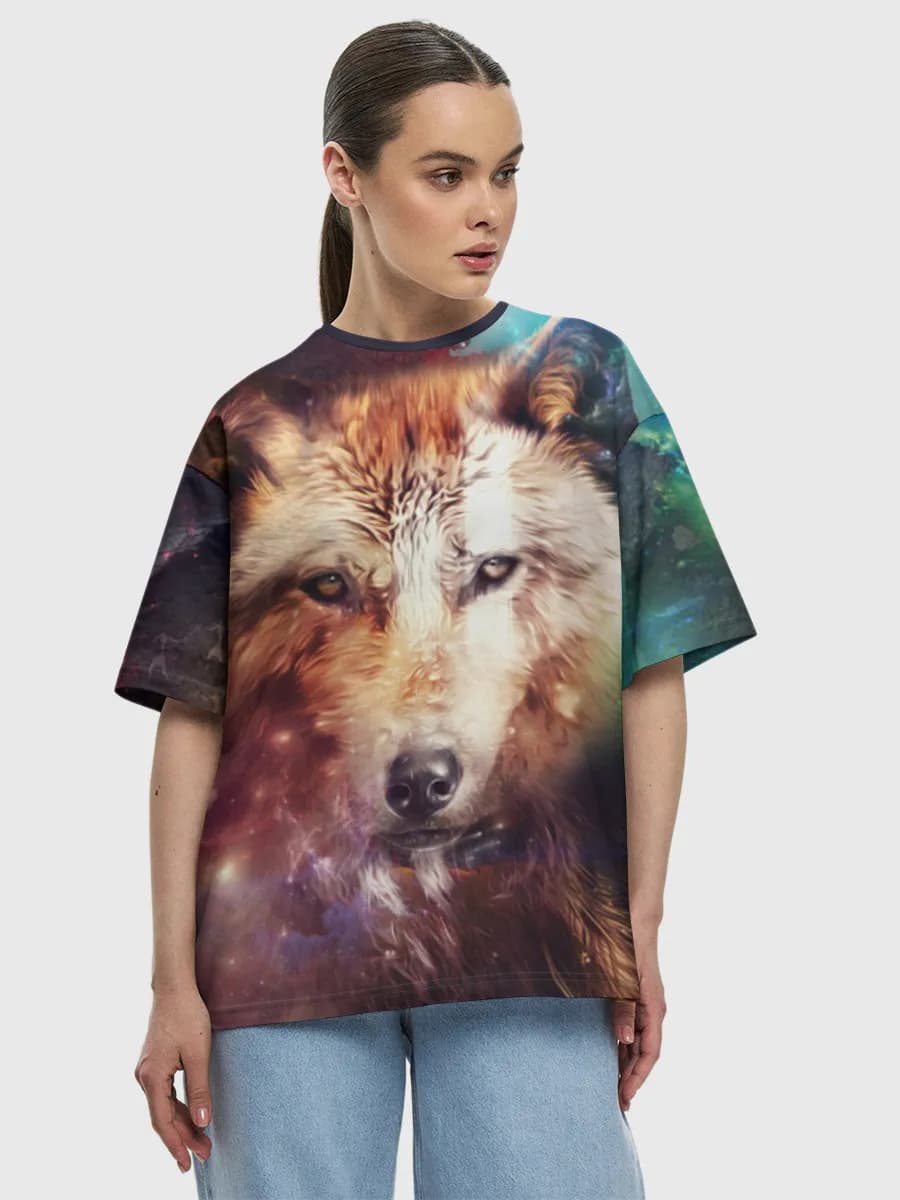 Women's oversized cotton T-shirt