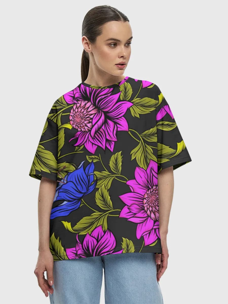 Women's oversized cotton T-shirt