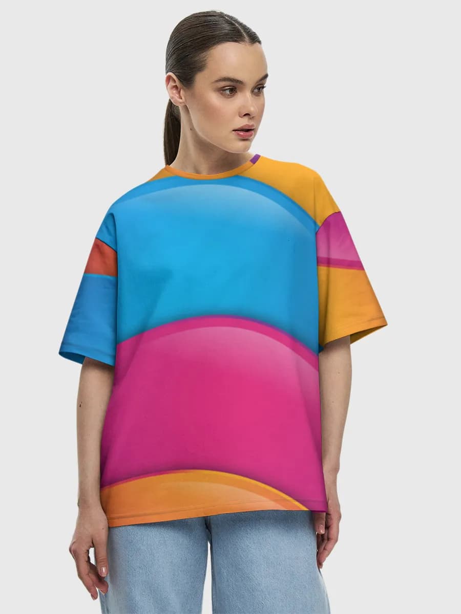 Women's oversized cotton T-shirt
