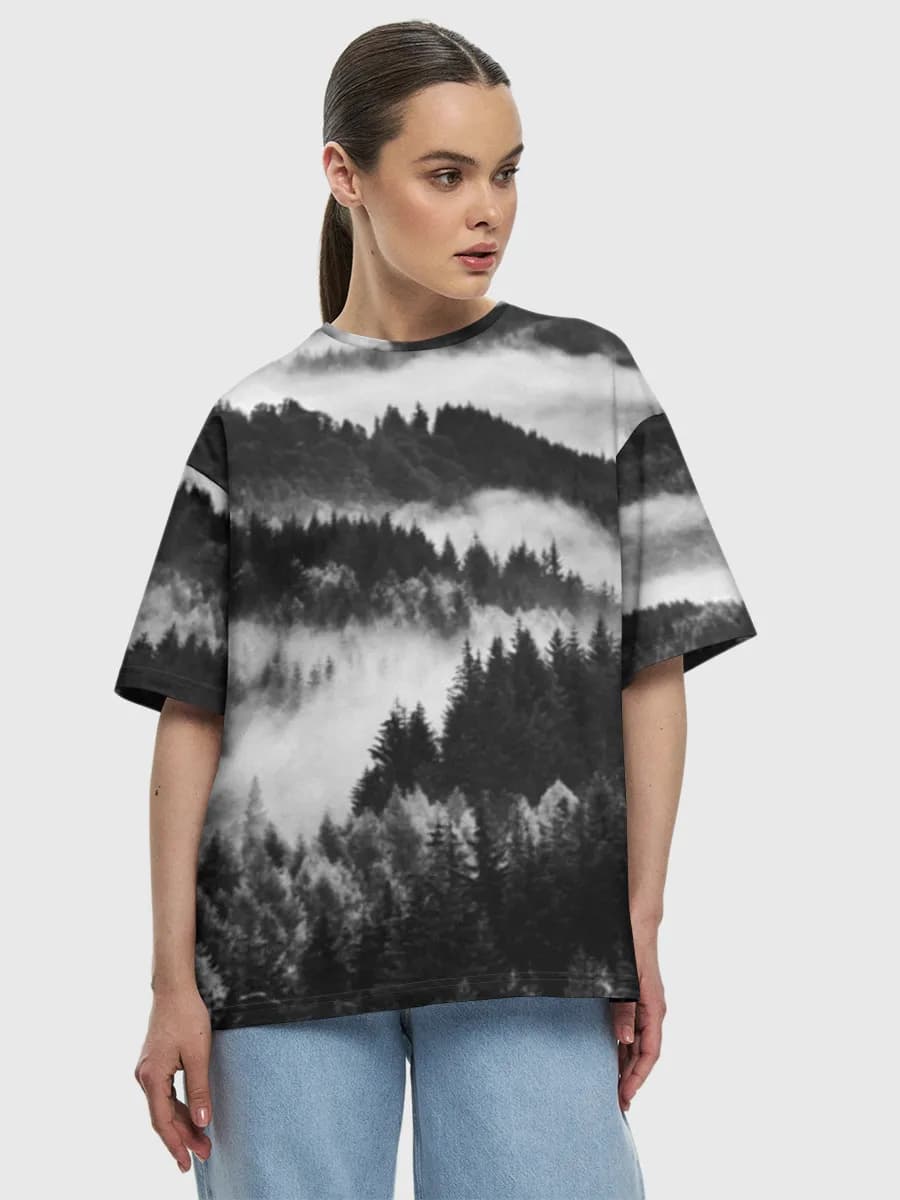 Women's oversized cotton T-shirt