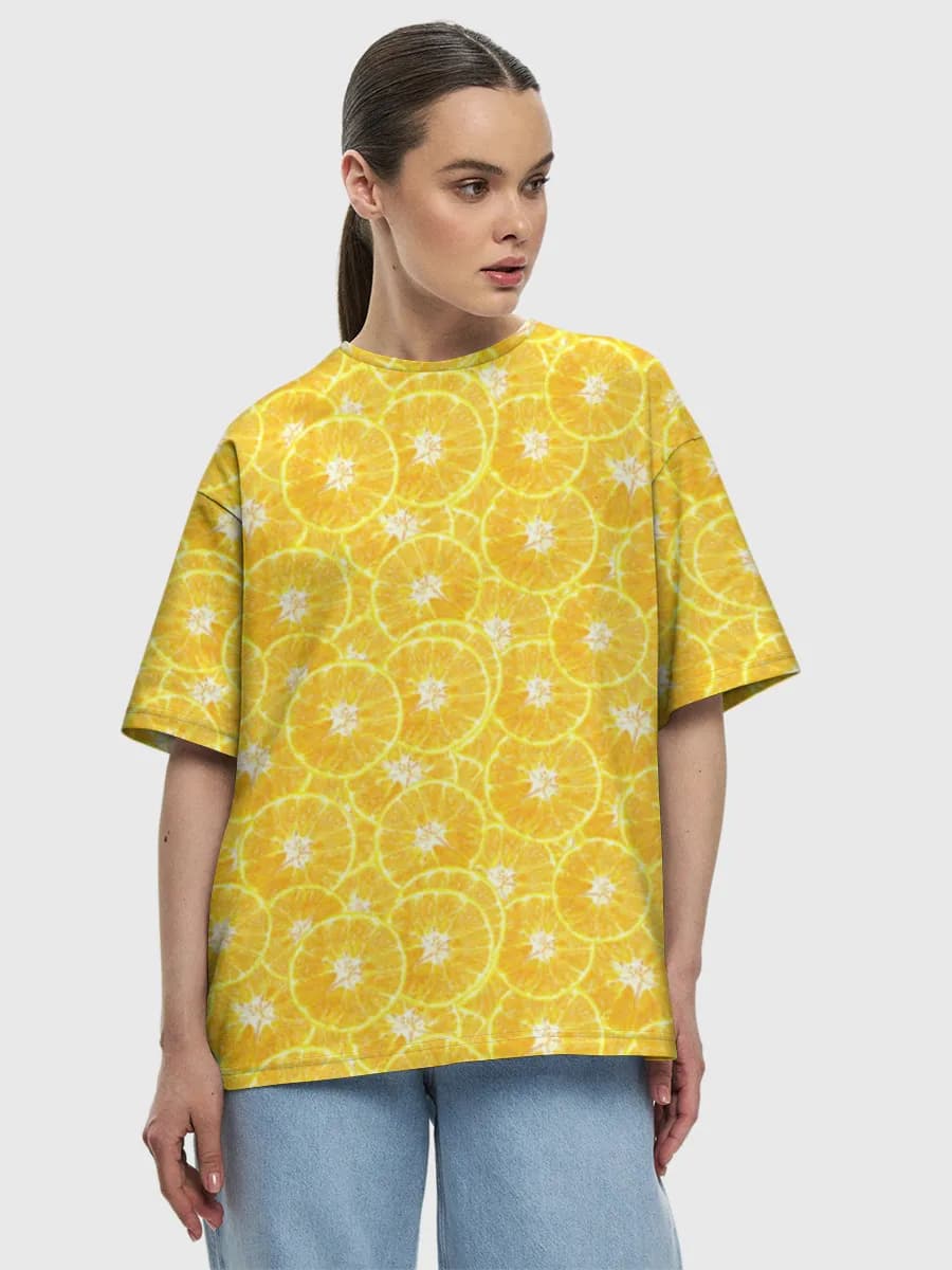 Women's oversized cotton T-shirt