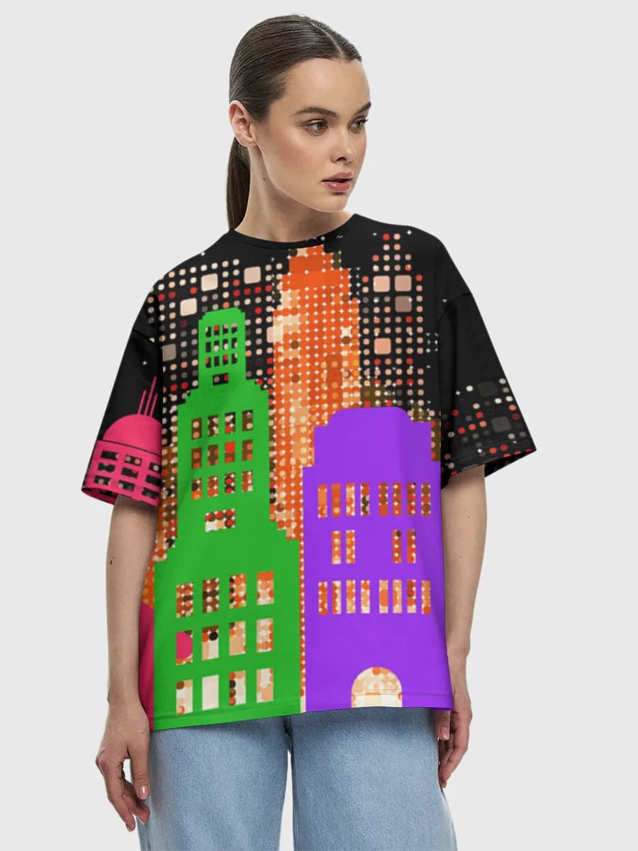 Neon City Skyline