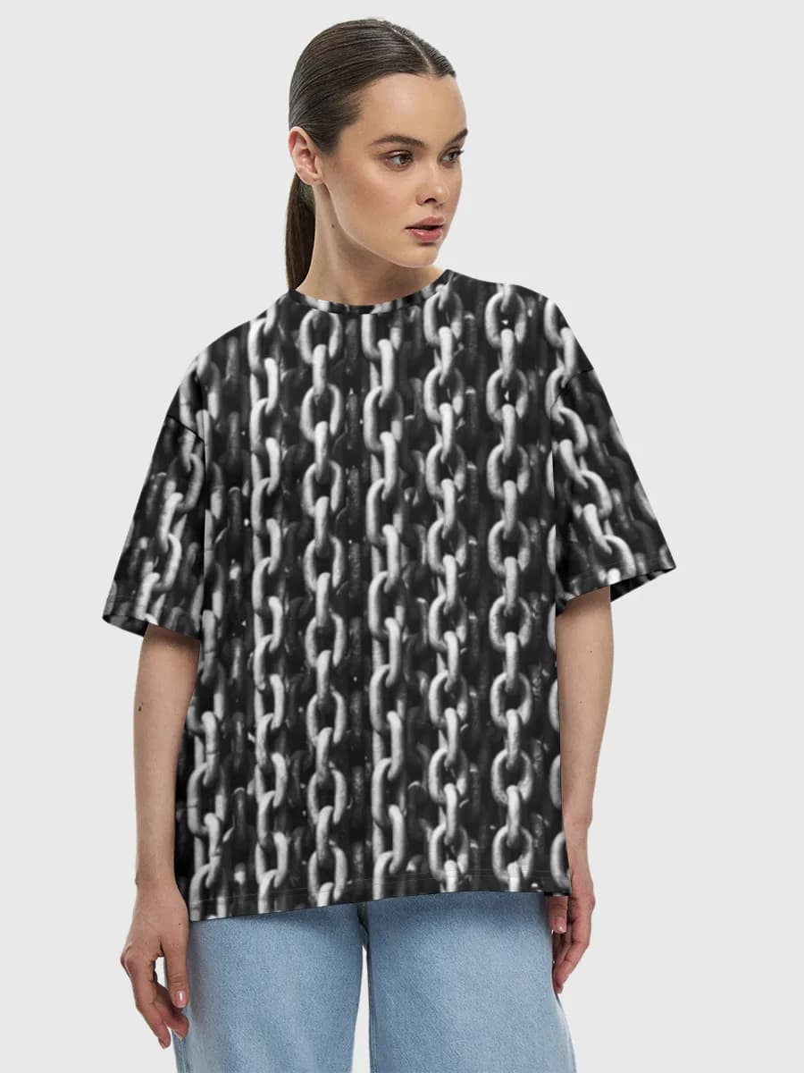 Women's oversized cotton T-shirt