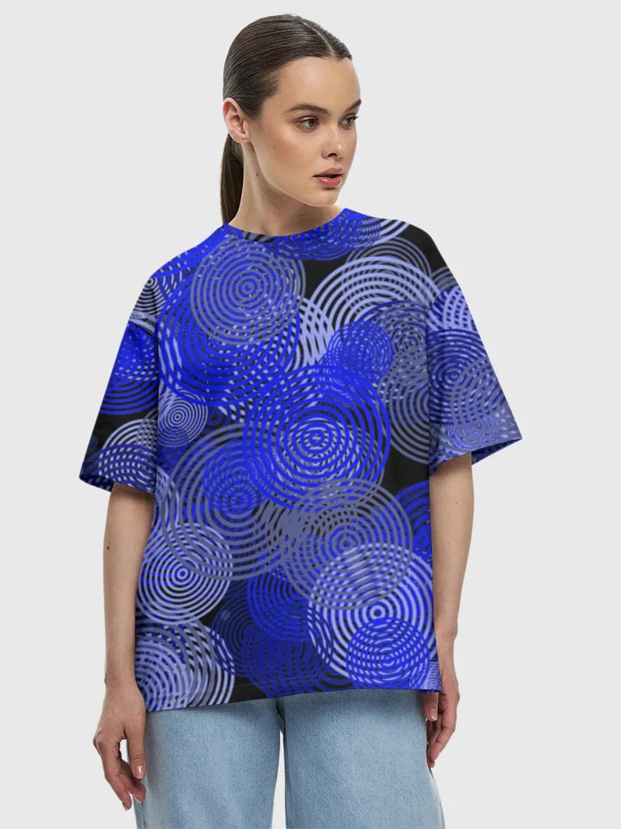 Blue Concentric Circles