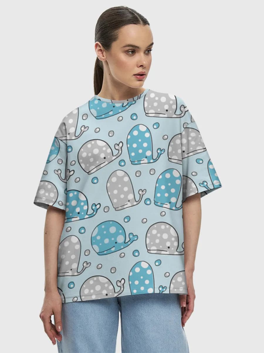 Women's oversized cotton T-shirt