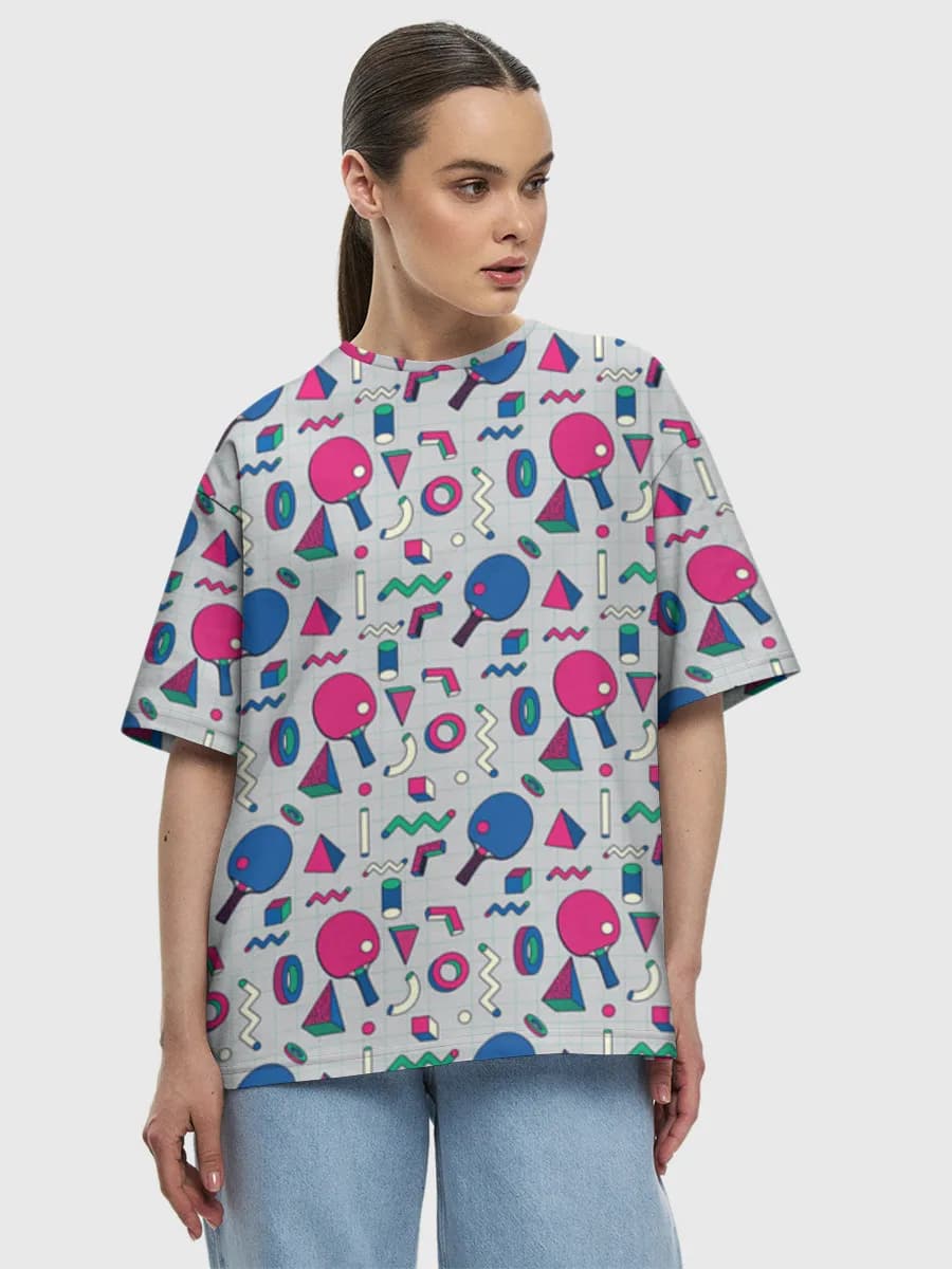 Women's oversized cotton T-shirt