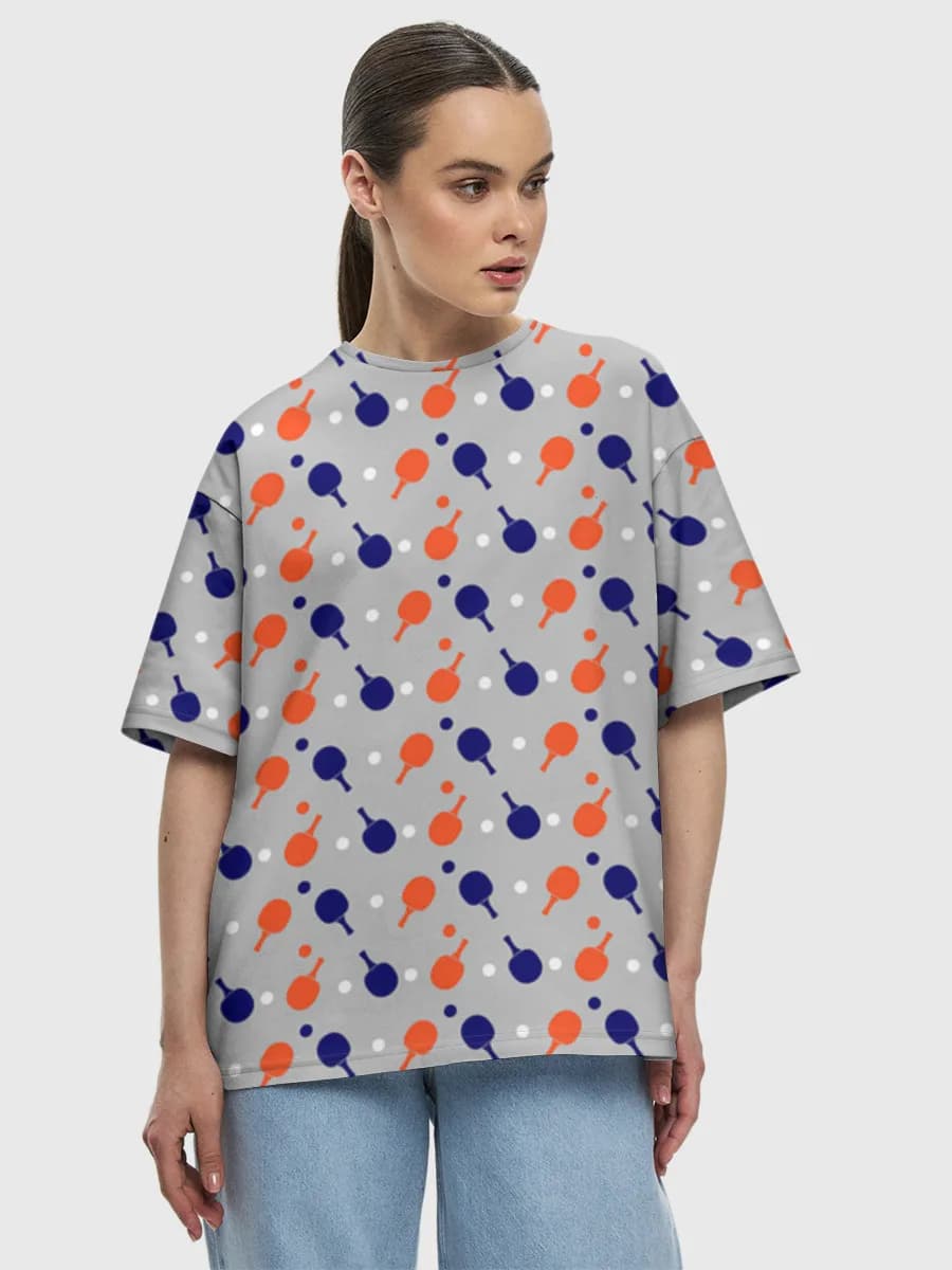 Women's oversized cotton T-shirt