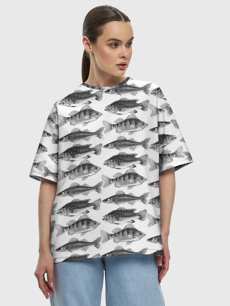 Women's oversized cotton T-shirt