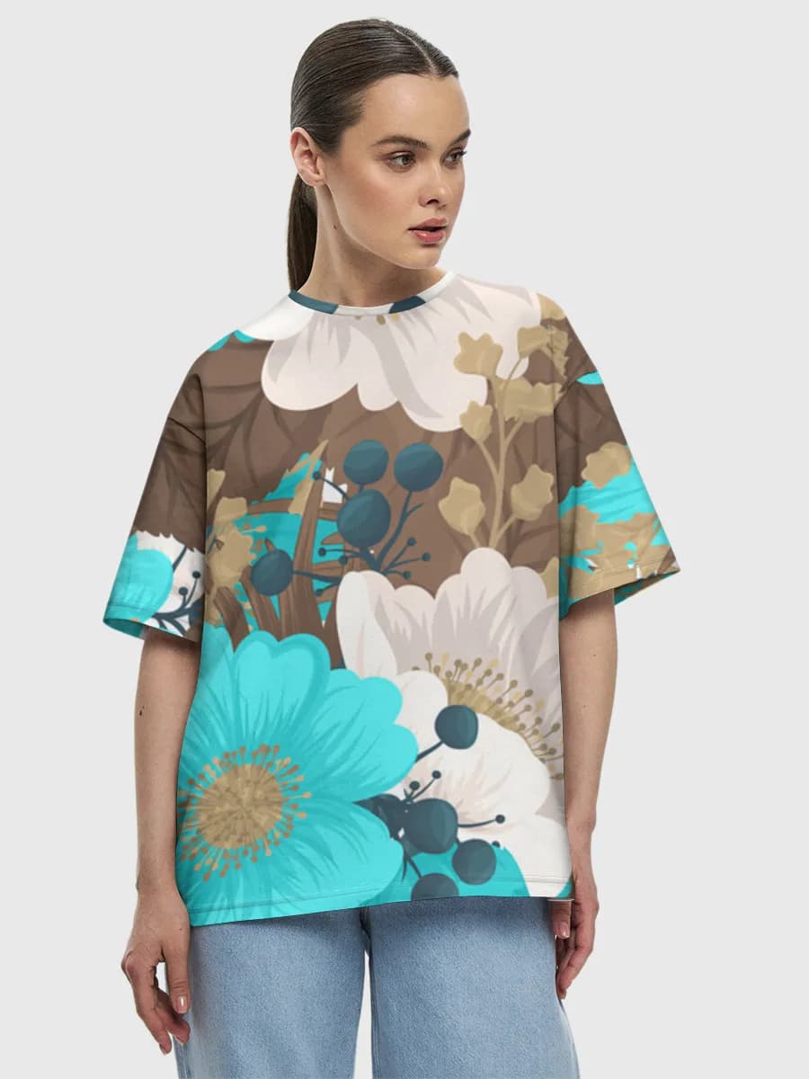 Women's oversized cotton T-shirt