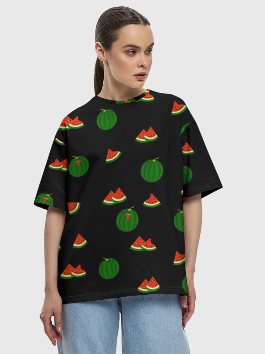 Women's oversized cotton T-shirt