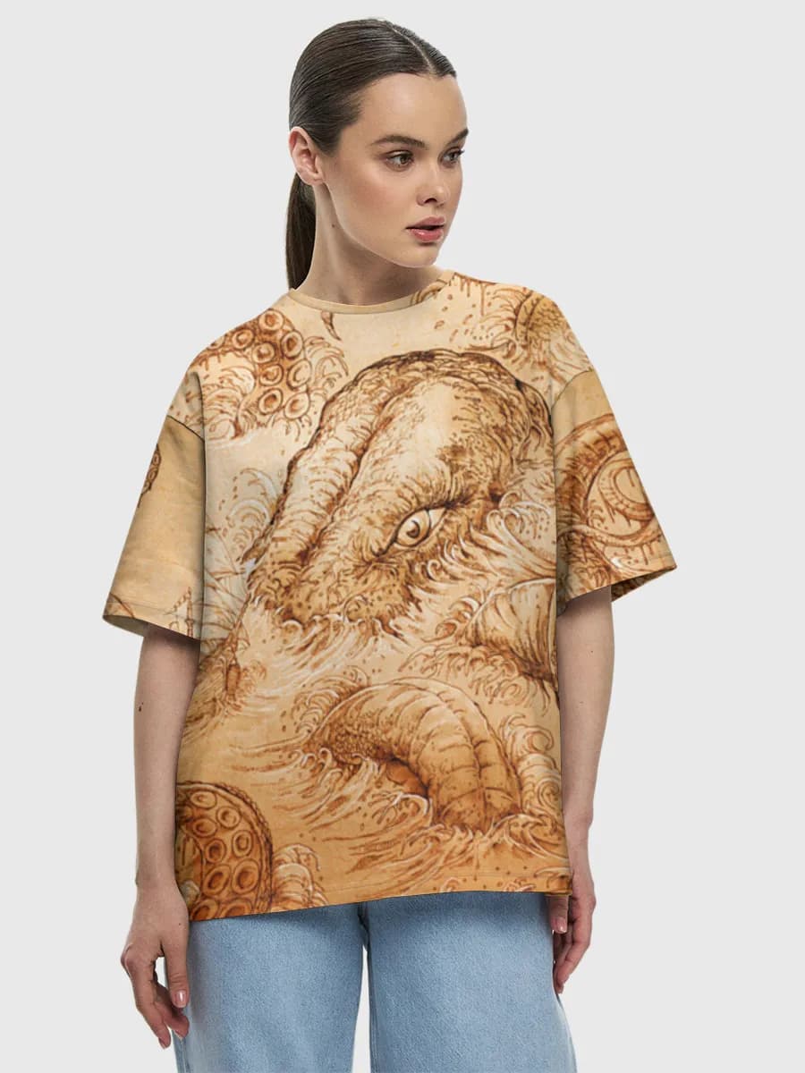 Women's oversized cotton T-shirt
