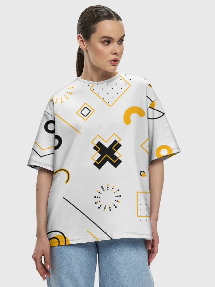 Women's oversized cotton T-shirt