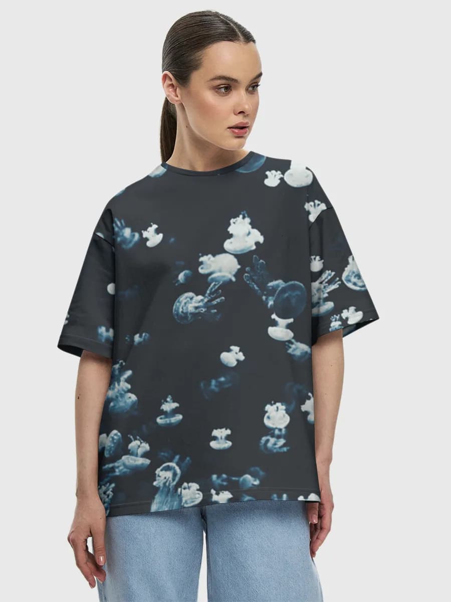 Women's oversized cotton T-shirt