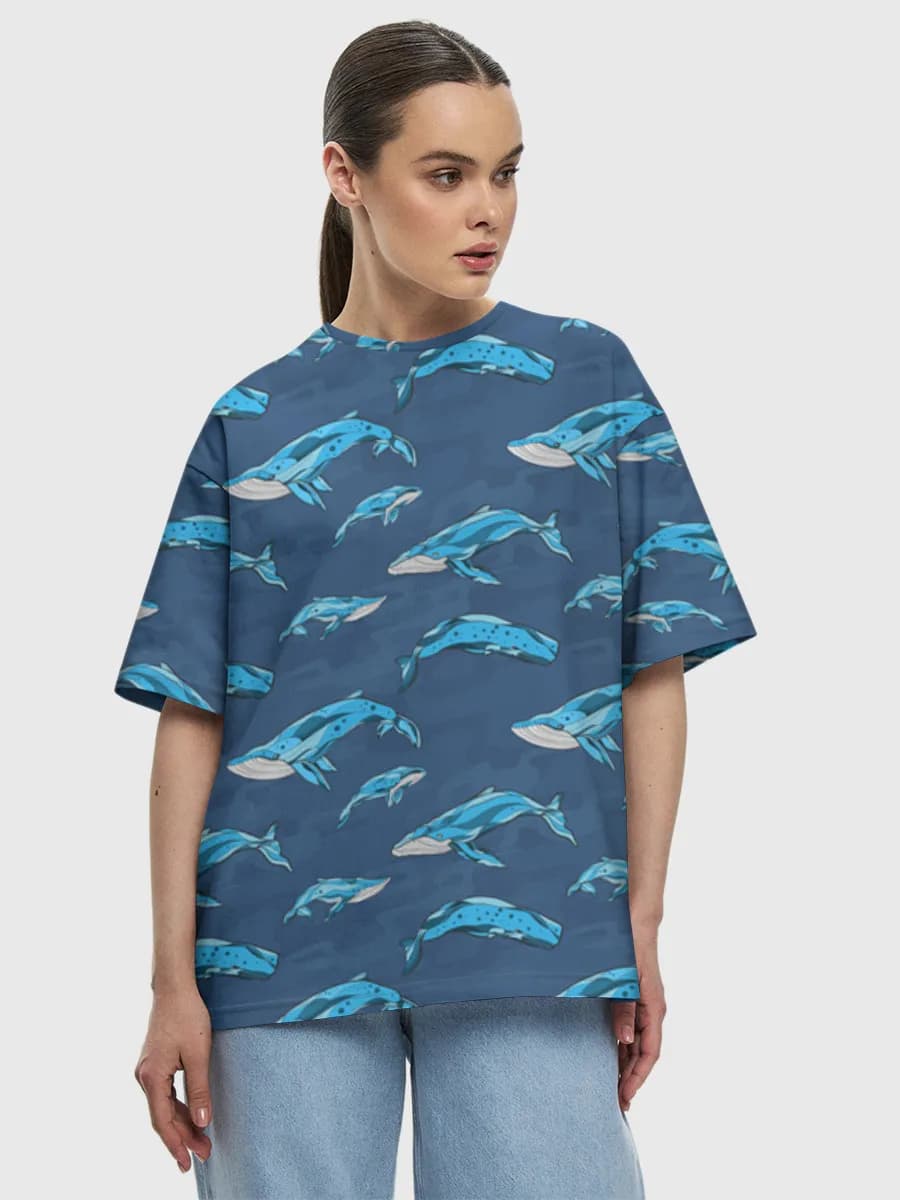 Women's oversized cotton T-shirt