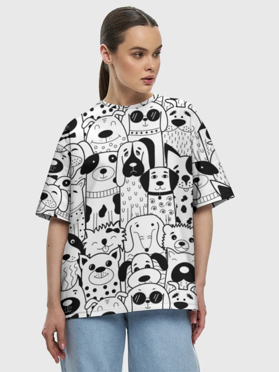 Women's oversized cotton T-shirt