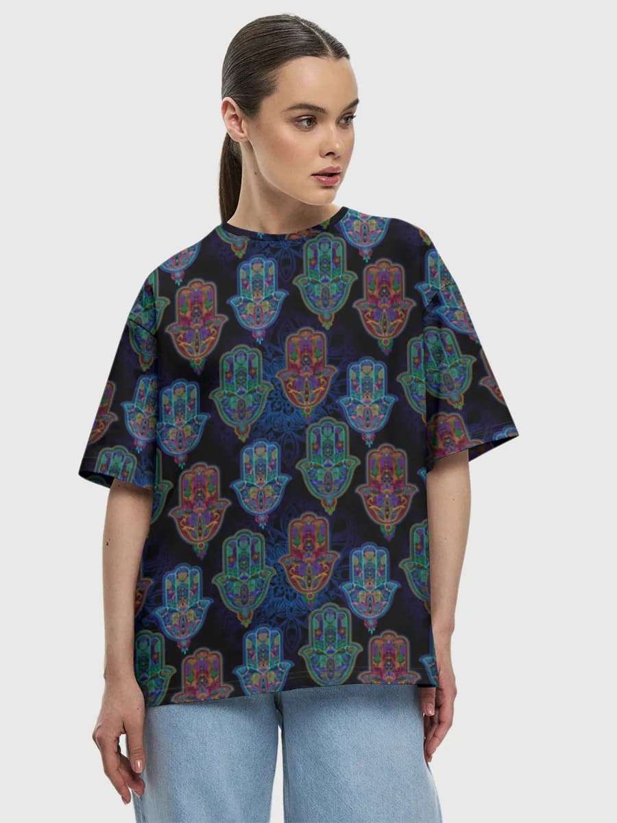 Women's oversized cotton T-shirt
