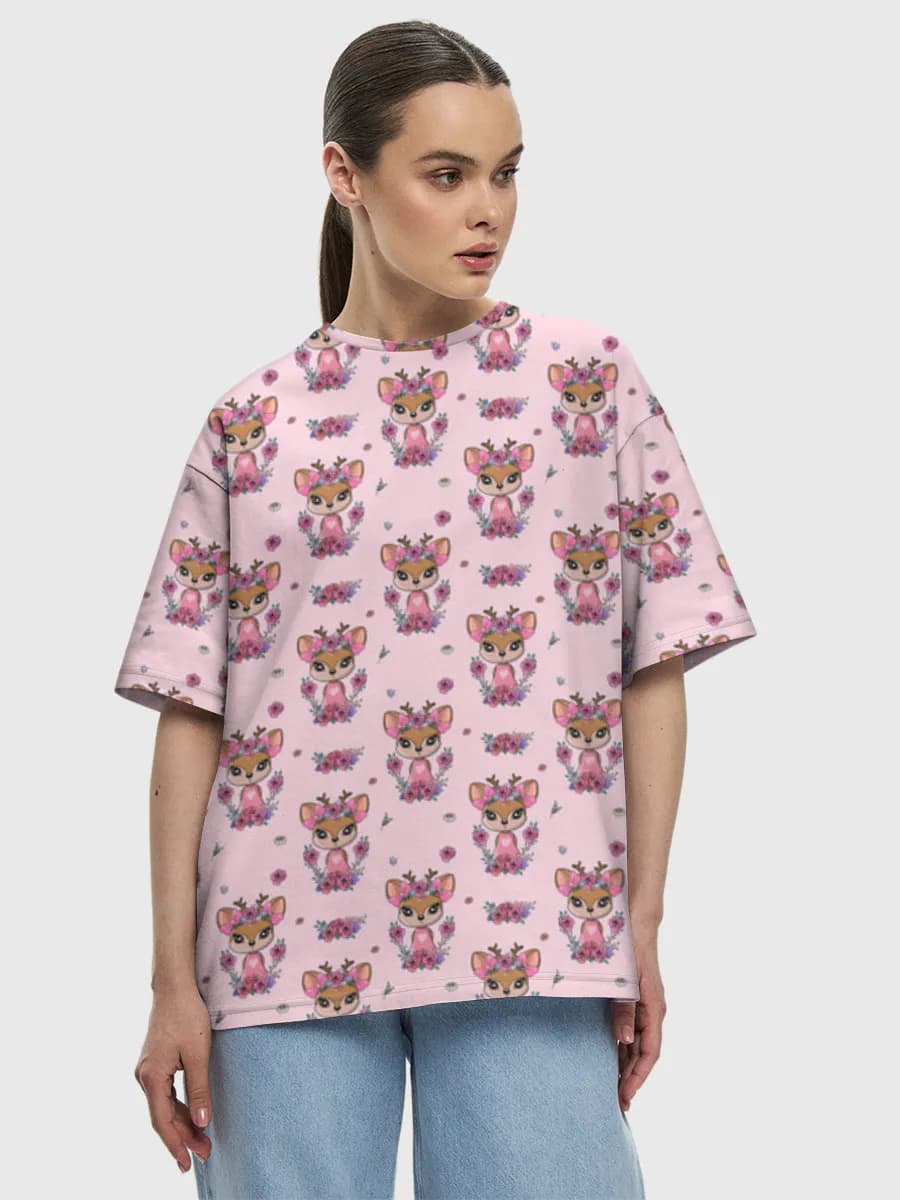 Women's oversized cotton T-shirt