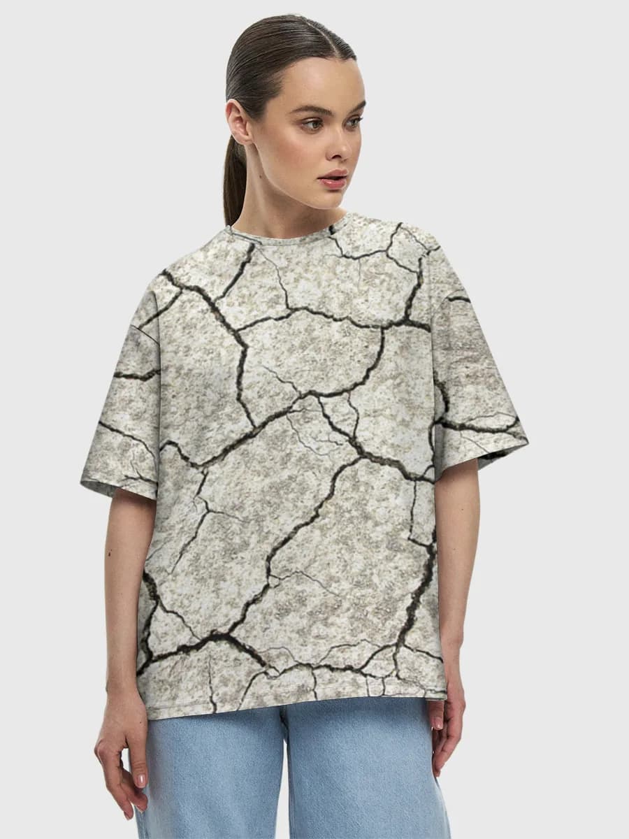 Women's oversized cotton T-shirt