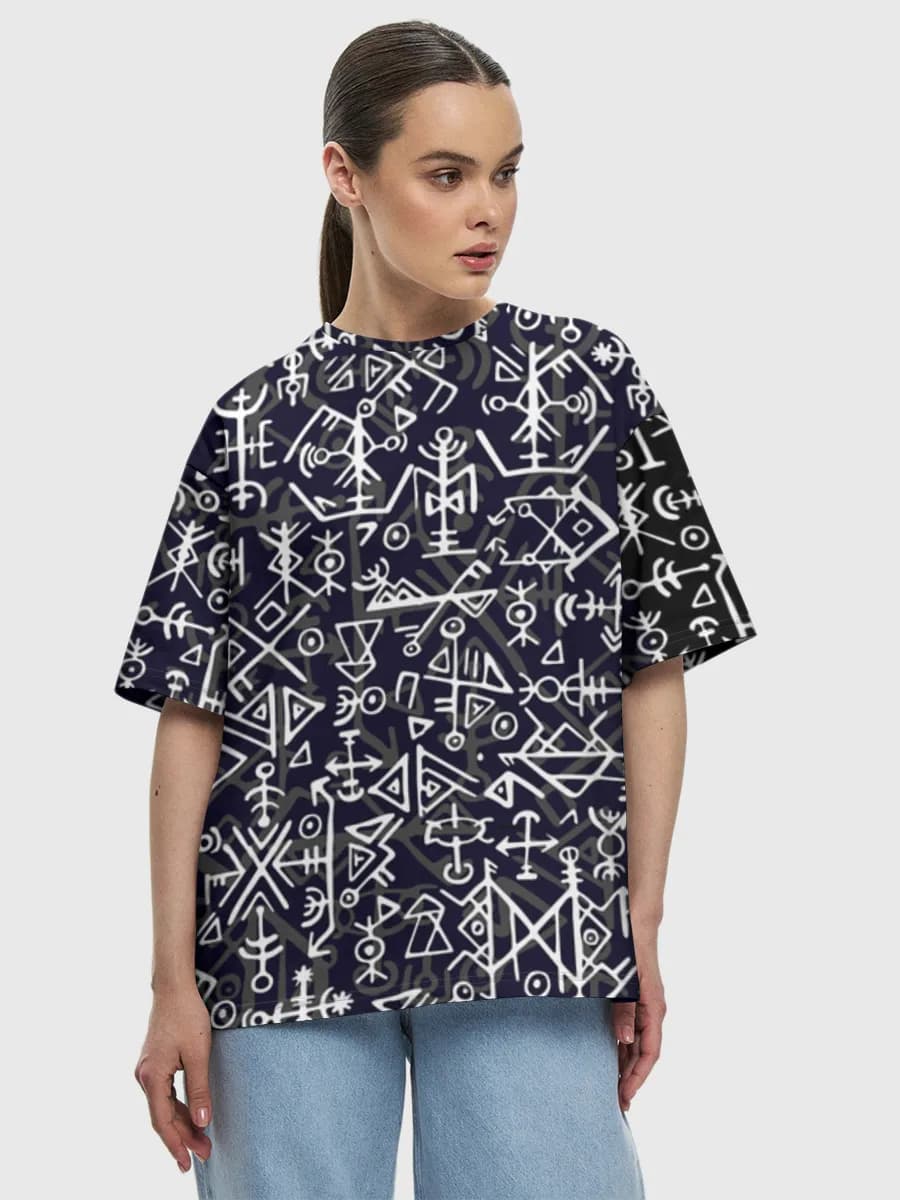 Women's oversized cotton T-shirt