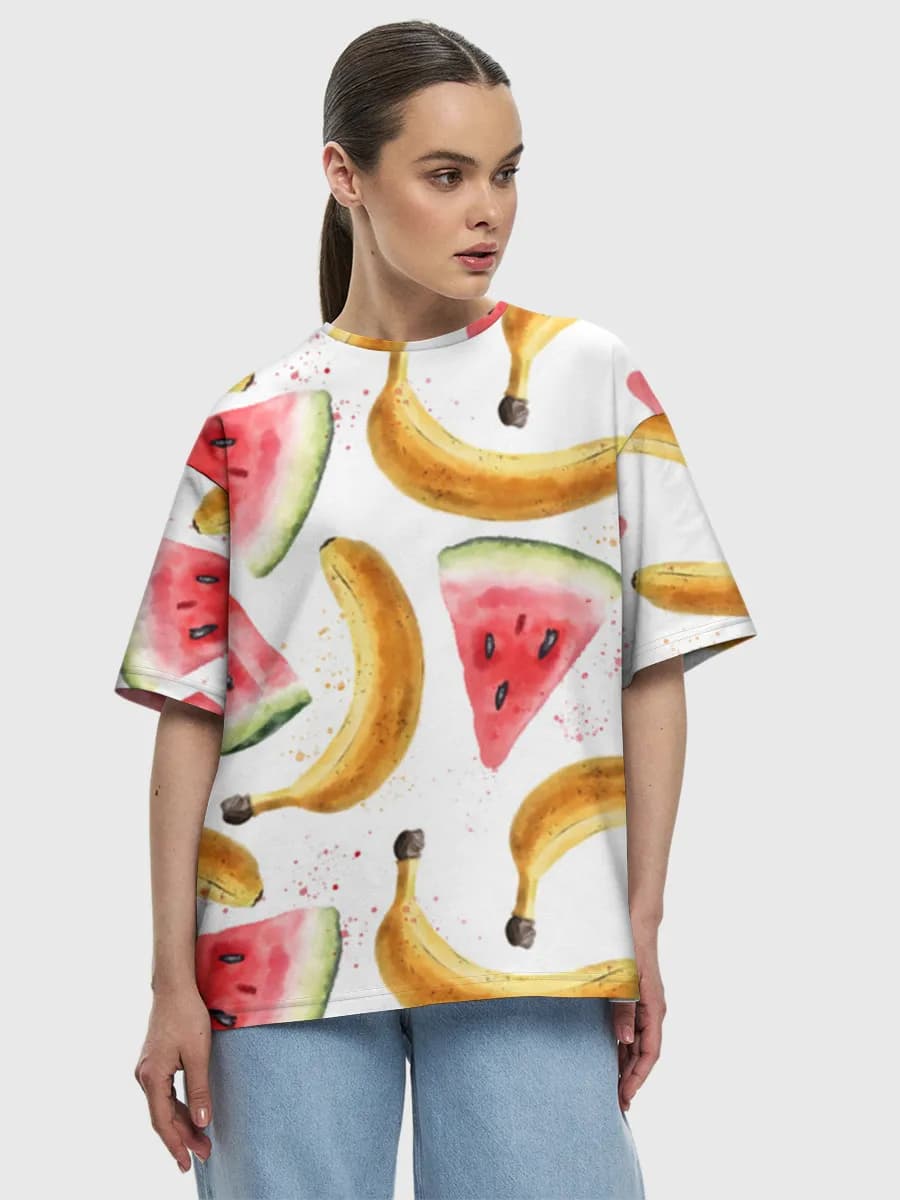 Women's oversized cotton T-shirt