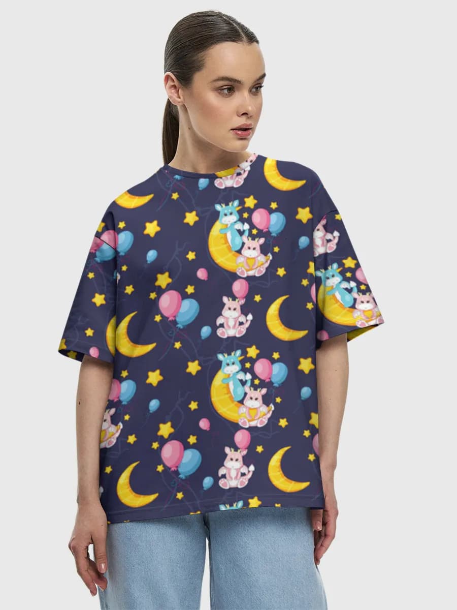 Women's oversized cotton T-shirt