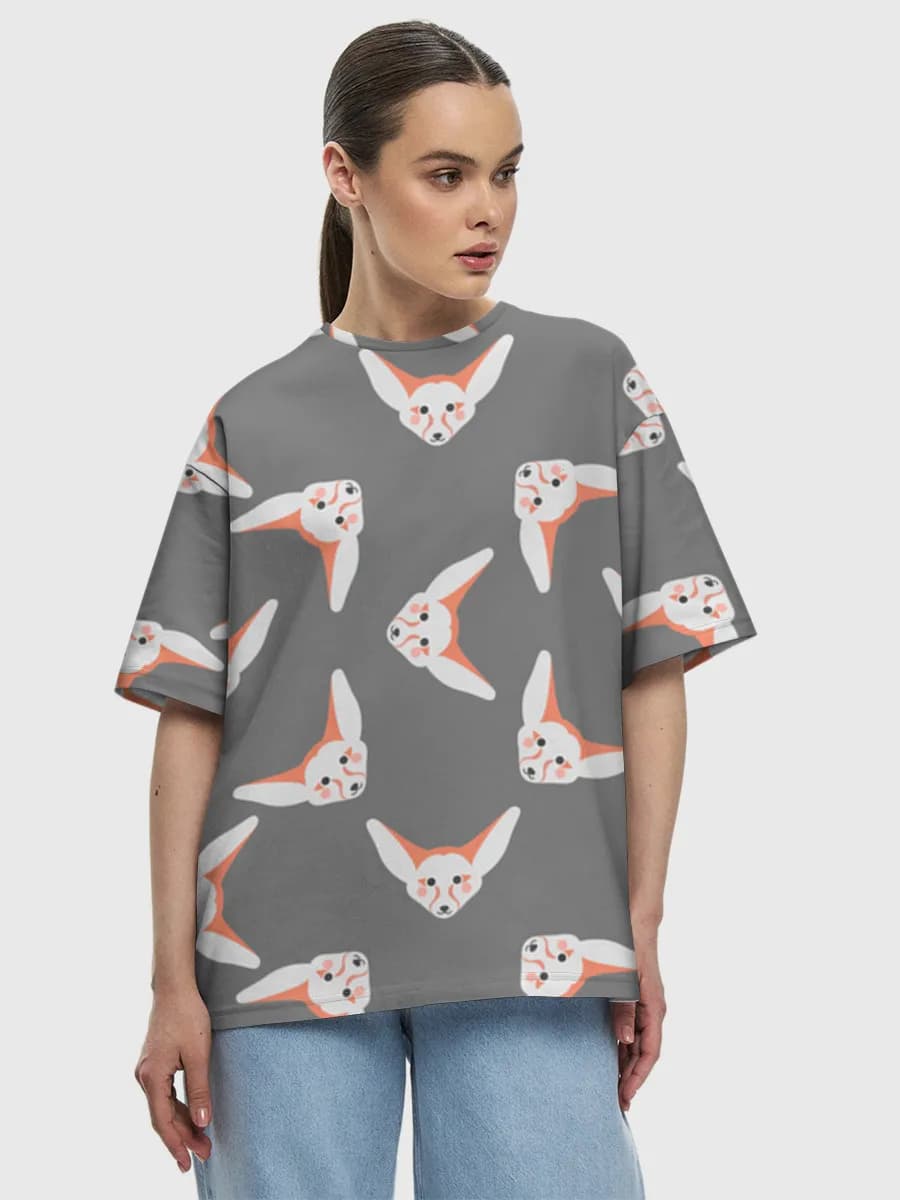 Women's oversized cotton T-shirt