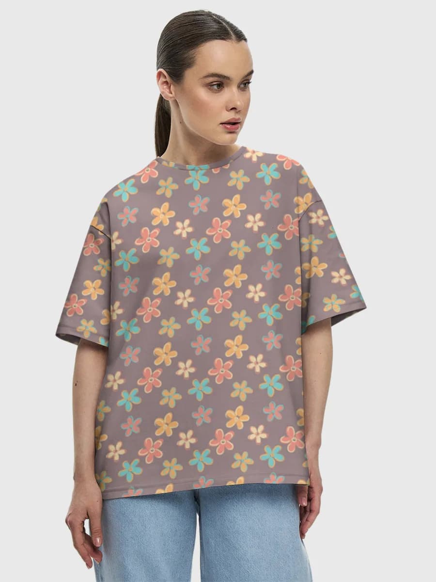 Women's oversized cotton T-shirt