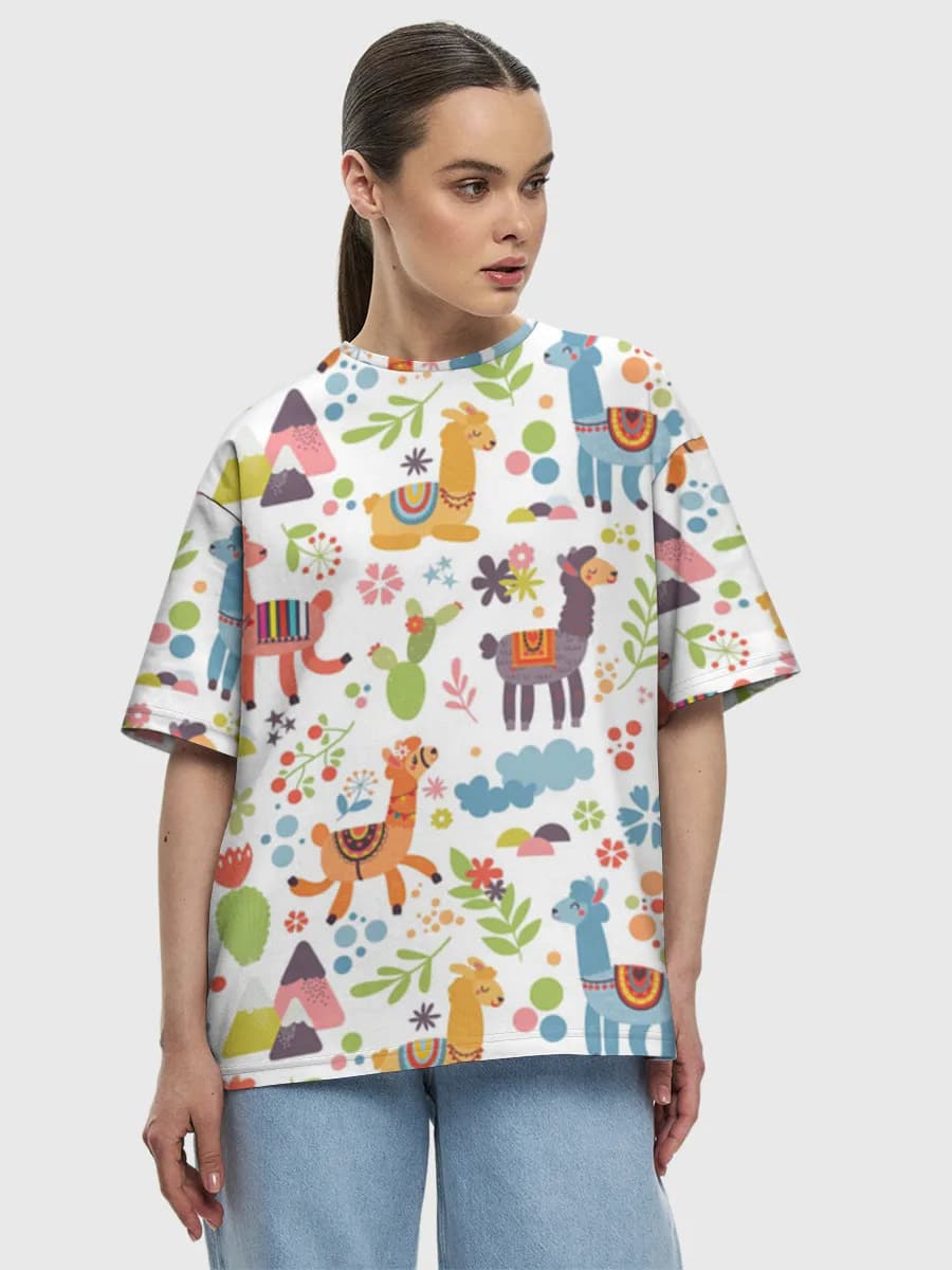 Women's oversized cotton T-shirt