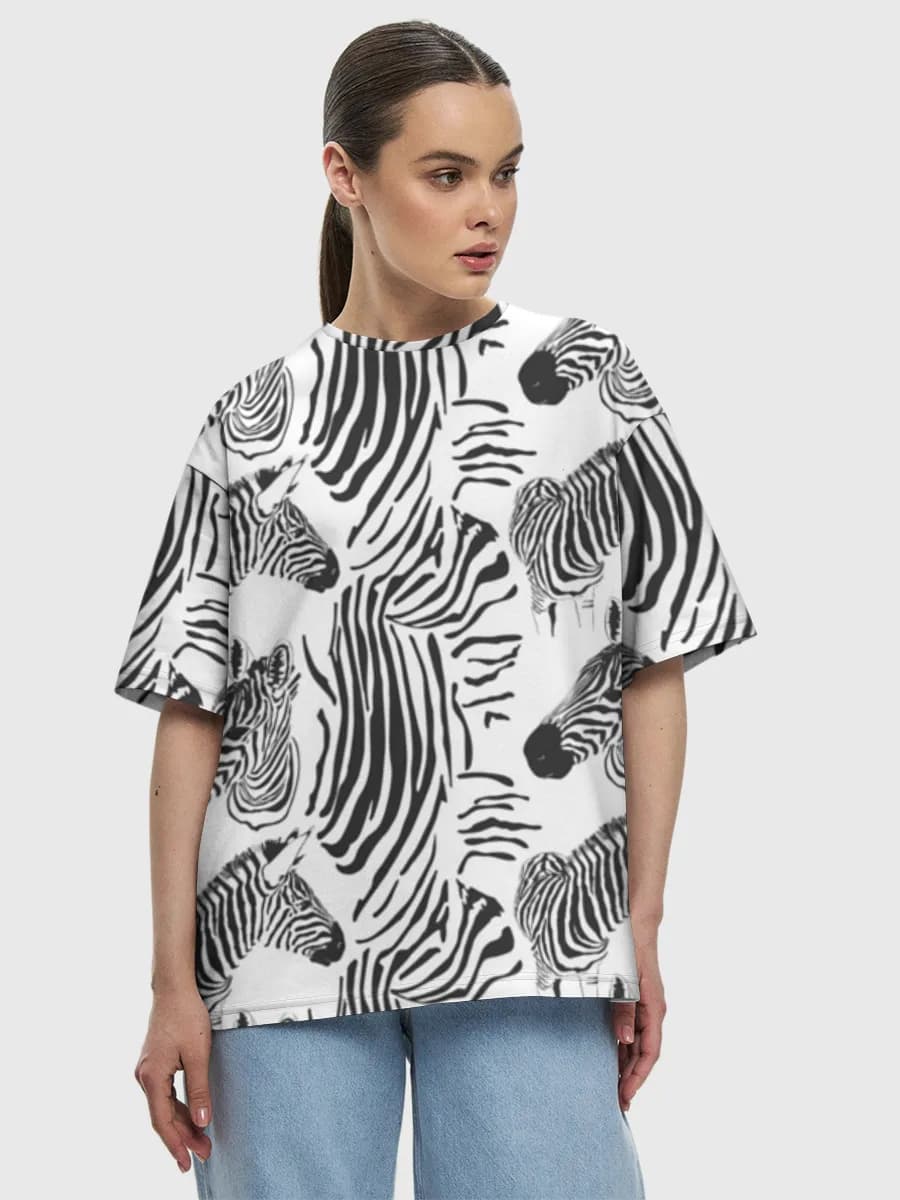 Women's oversized cotton T-shirt