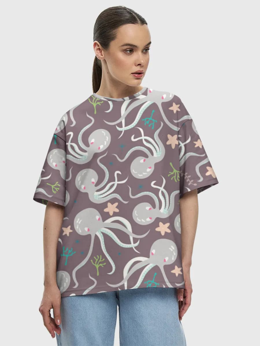Women's oversized cotton T-shirt