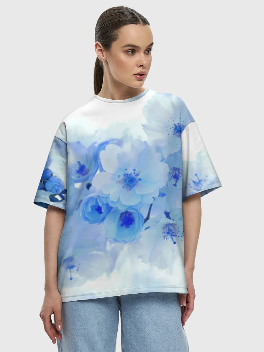 Women's oversized cotton T-shirt
