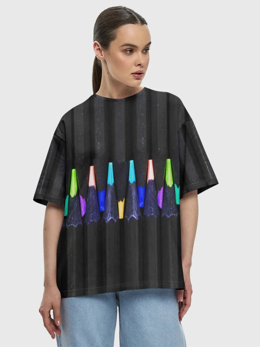 Women's oversized cotton T-shirt