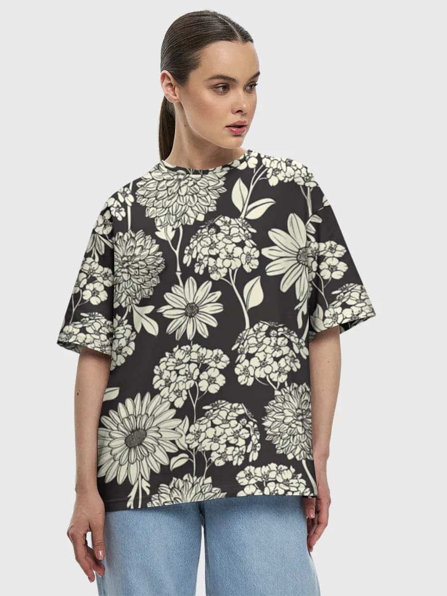 Women's oversized cotton T-shirt