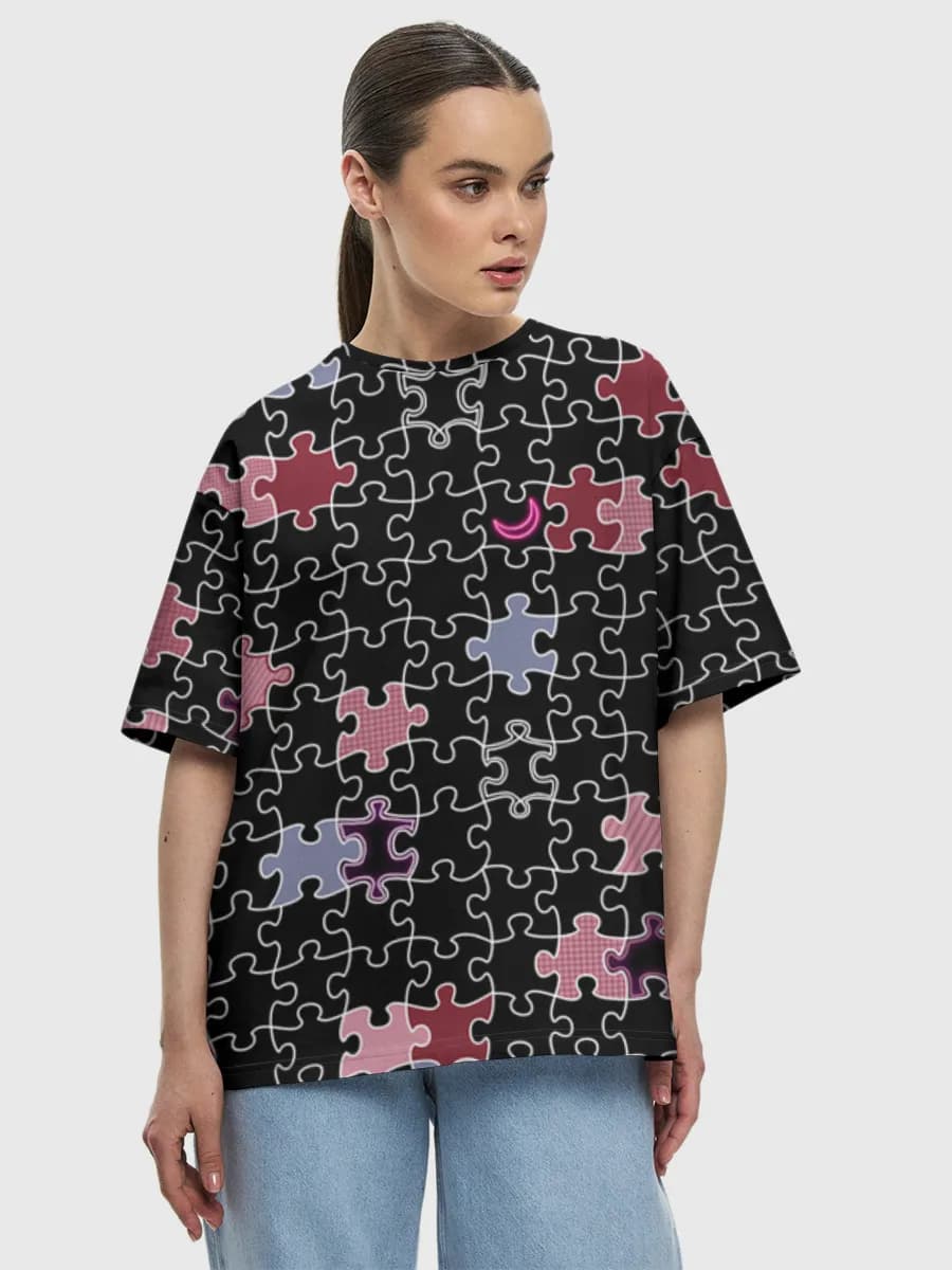 Women's oversized cotton T-shirt