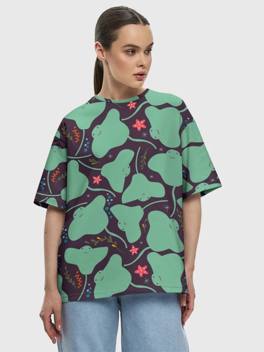 Women's oversized cotton T-shirt