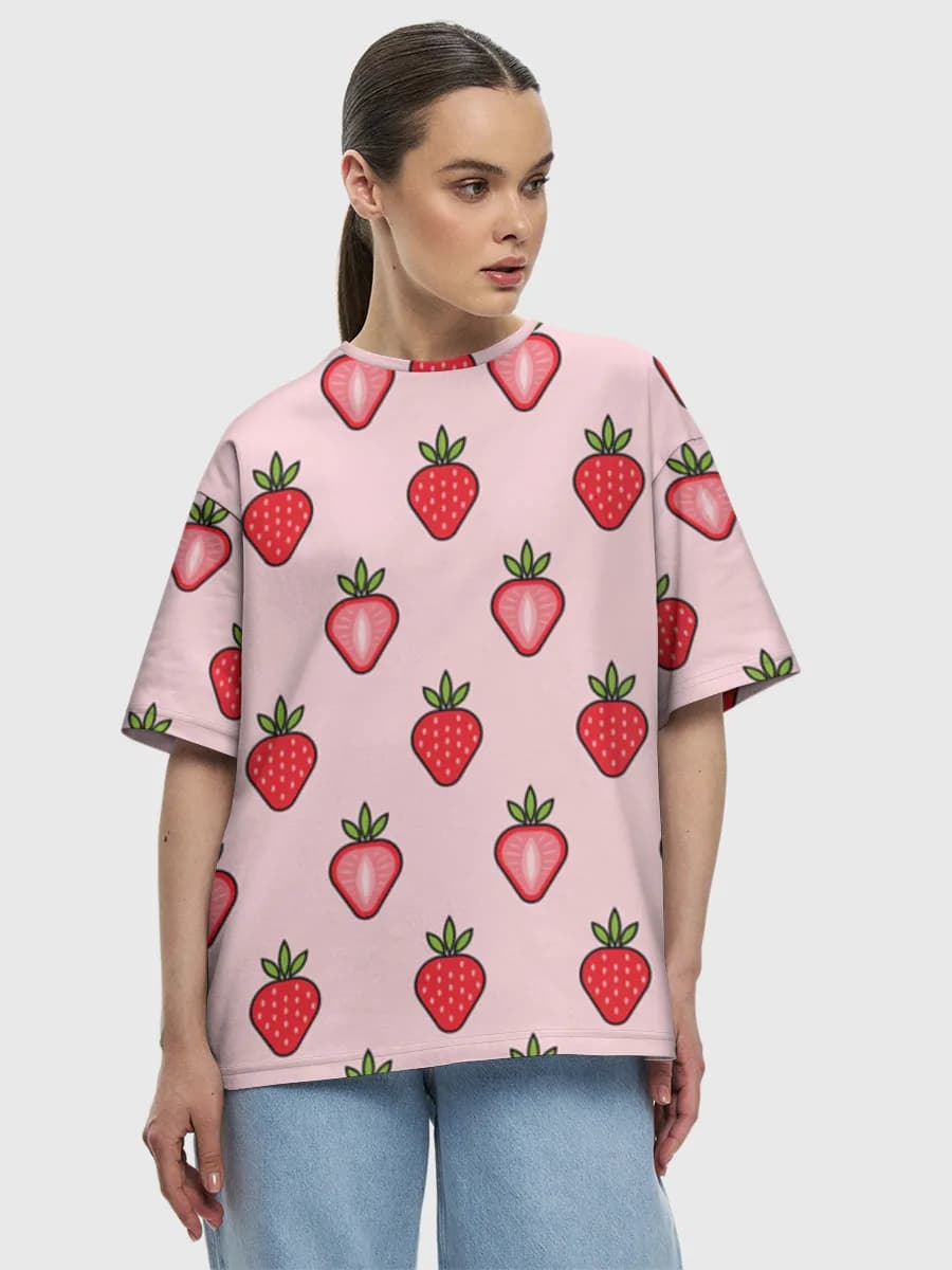 Women's oversized cotton T-shirt