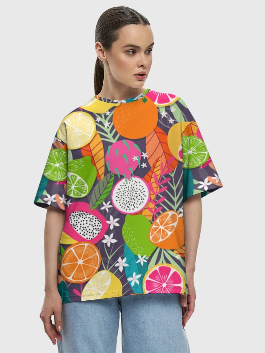 Women's oversized cotton T-shirt