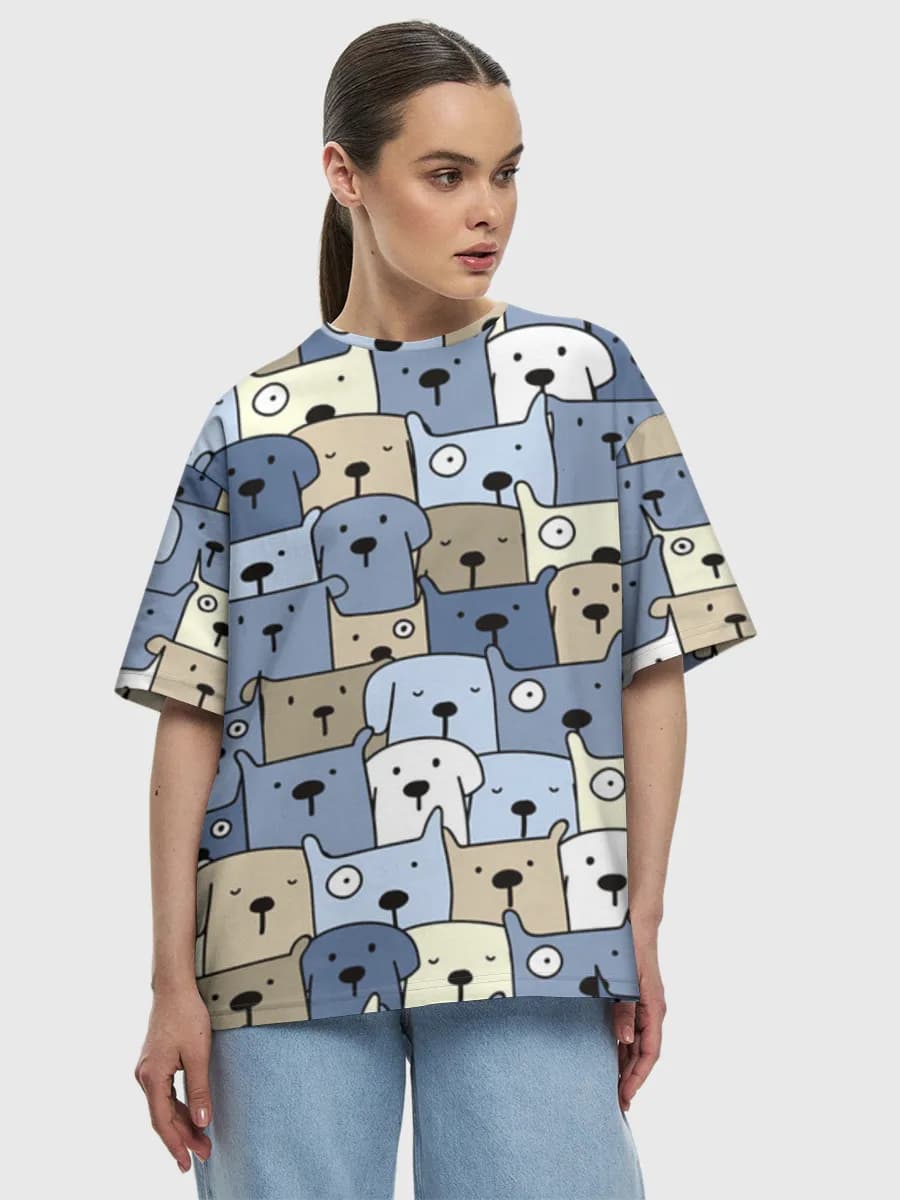 Women's oversized cotton T-shirt