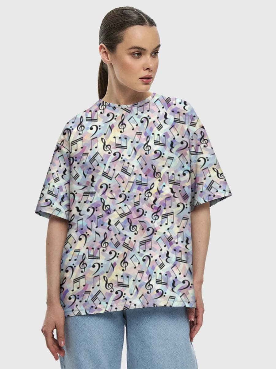 Women's oversized cotton T-shirt