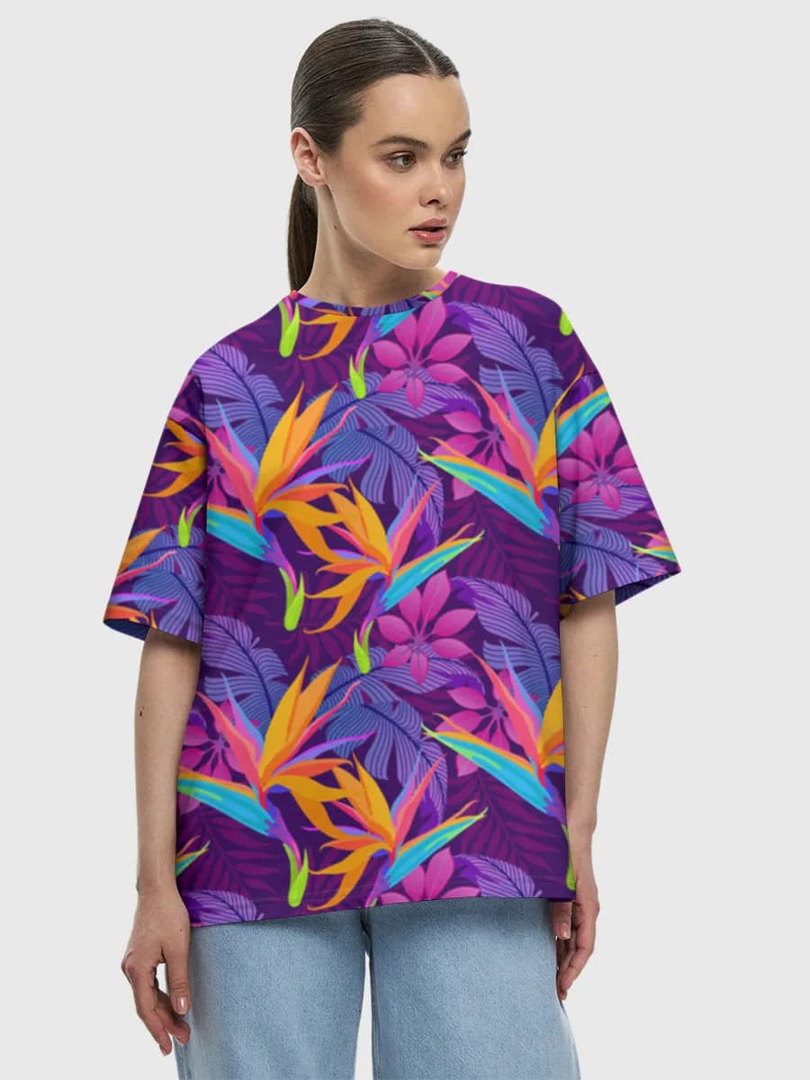 Women's oversized cotton T-shirt