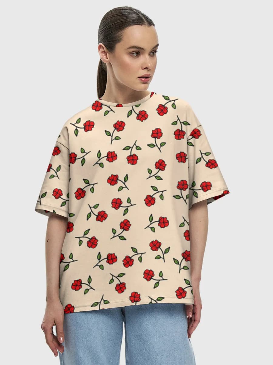 Women's oversized cotton T-shirt