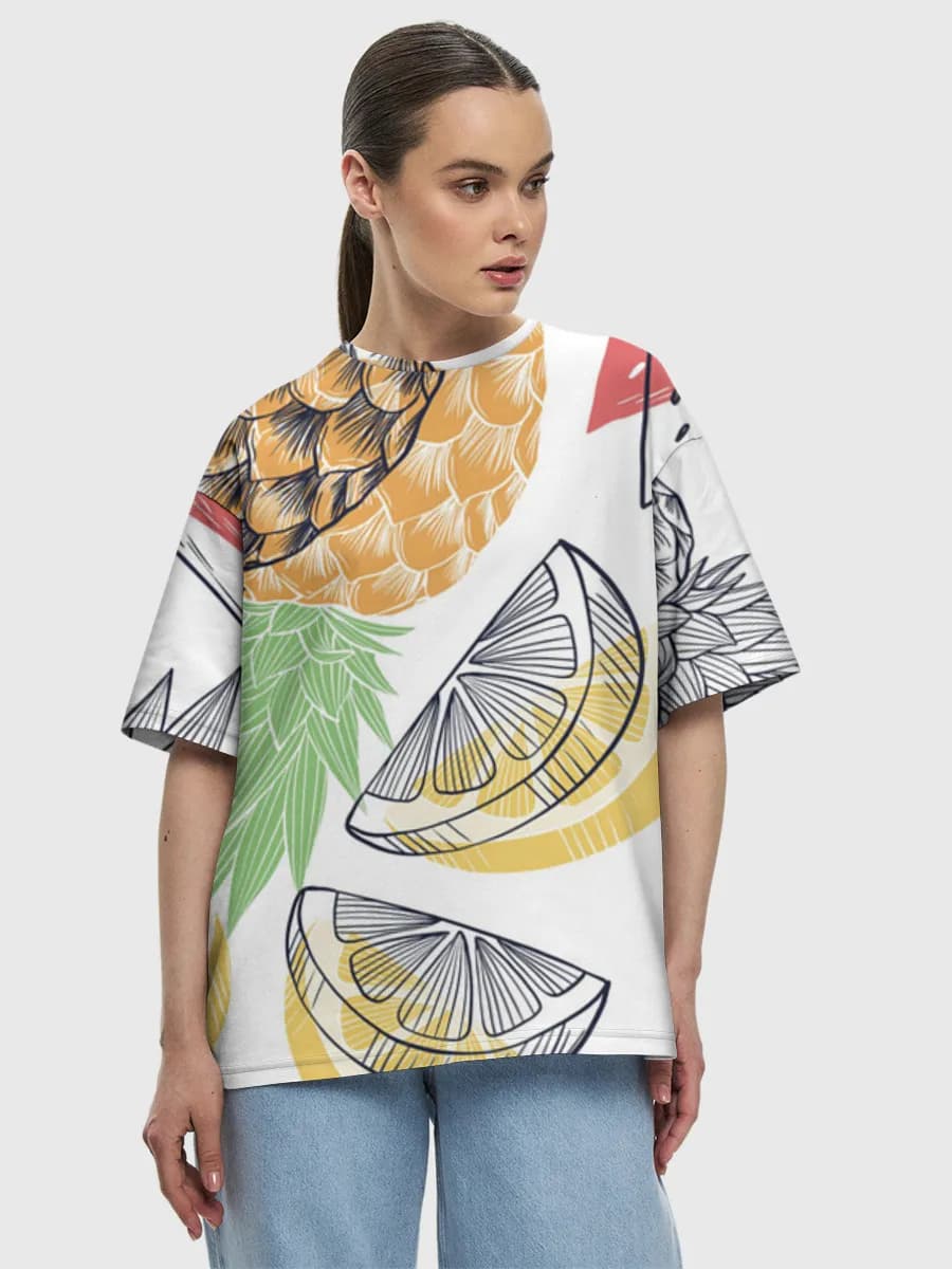 Women's oversized cotton T-shirt