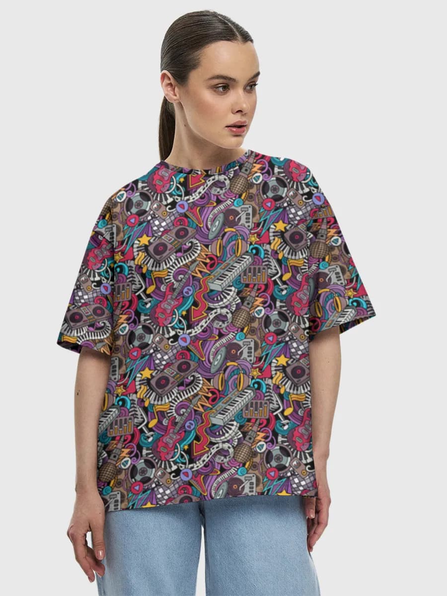 Women's oversized cotton T-shirt