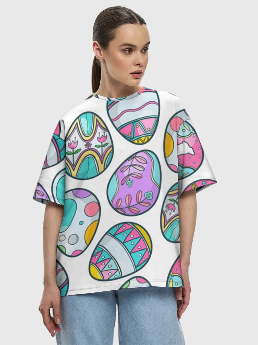 Women's oversized cotton T-shirt
