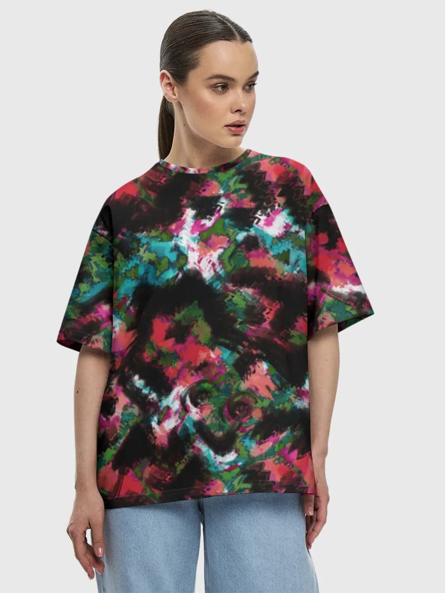 Women's oversized cotton T-shirt