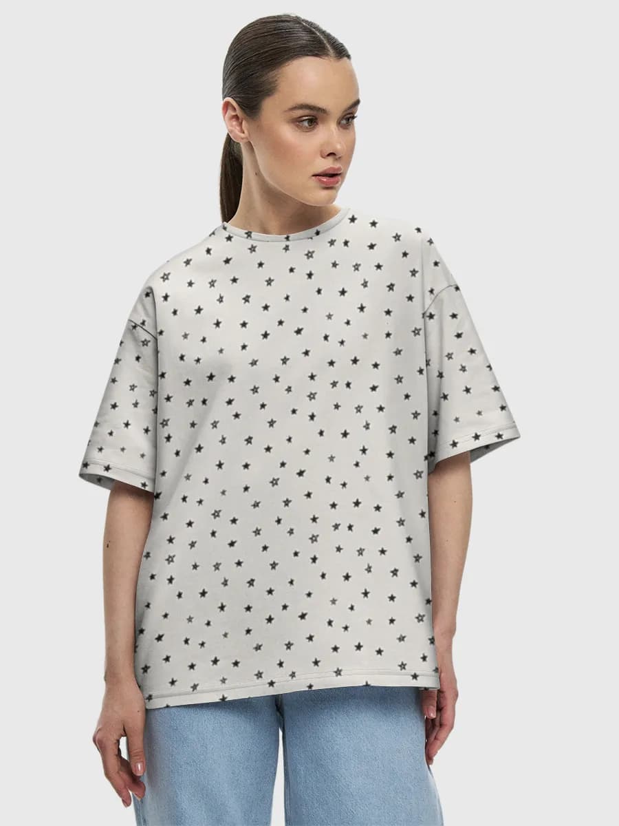 Women's oversized cotton T-shirt