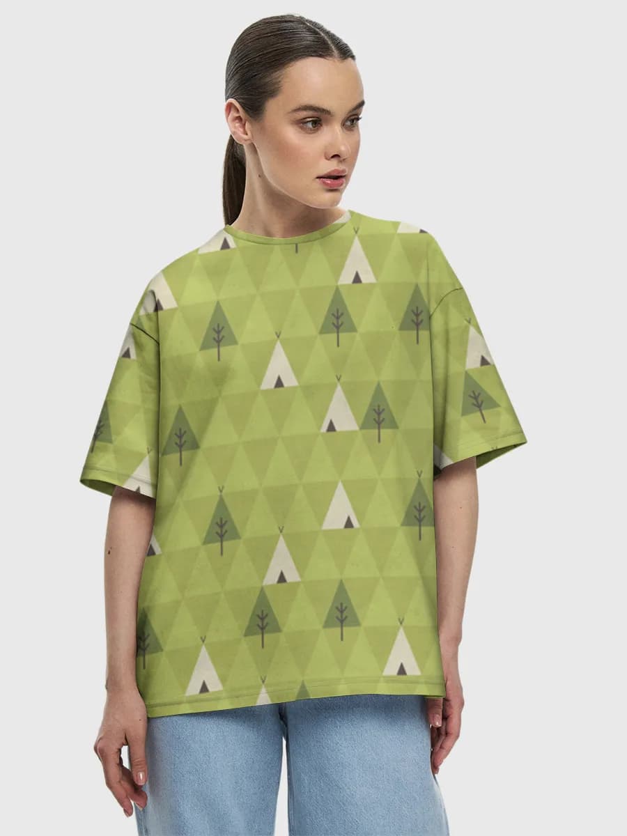 Women's oversized cotton T-shirt