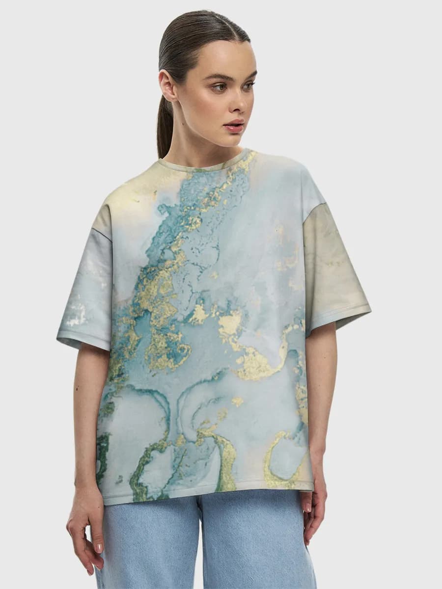 Women's oversized cotton T-shirt